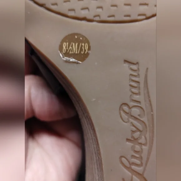 Lucky Brand Black Jenley Women's Sandals Size 8.5 - Picture 8 of 8